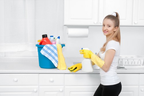 Close-up of deep sofa cleaning for household furniture in Finchley