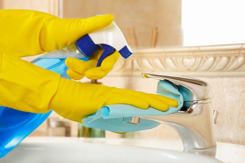 End of tenancy cleaning team preparing a Finchley rental property for inspection