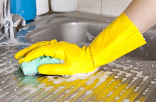 Commercial cleaners in Finchley maintaining a bright office space