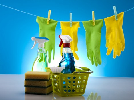 Deep cleaning kitchen surfaces during one off cleaning in Finchley